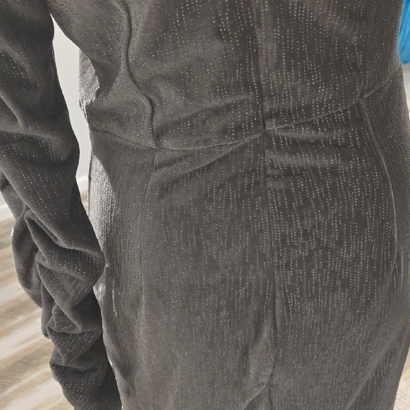 Lavish Alice Metallic Silver One-Shoulder Dress - Picture 10 of 16